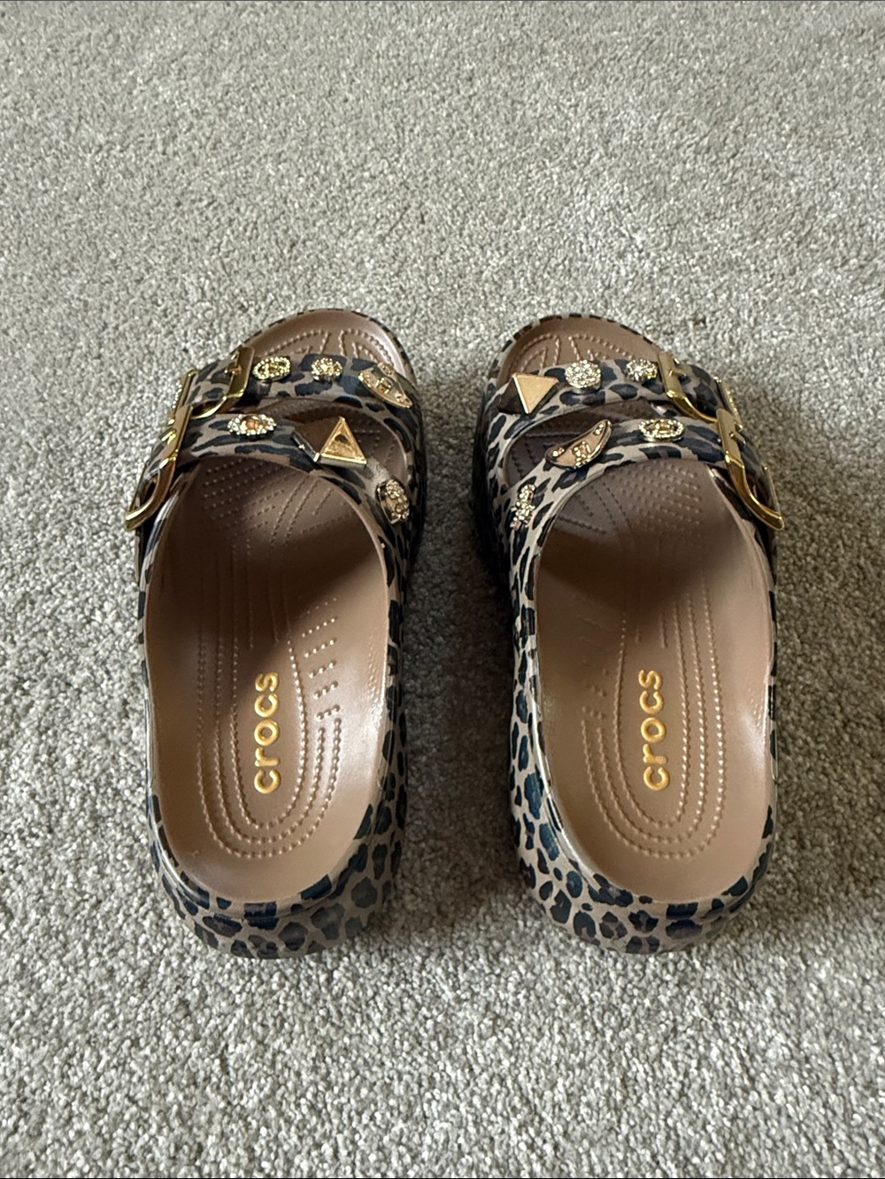 NWOT Limited Edition/Rare Women’s Crocs Saturday Leopard Platform 8 - Picture 2 of 6